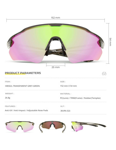 Gafas de Ciclismo HUBO Sports HB502L Polarizadas UV400