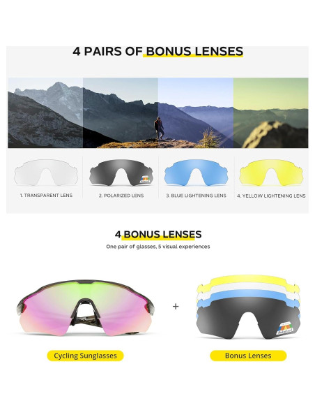 Gafas de Ciclismo HUBO Sports HB502L Polarizadas UV400