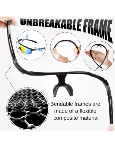 Gafas de Ciclismo HUBO Sports HB502L Polarizadas UV400