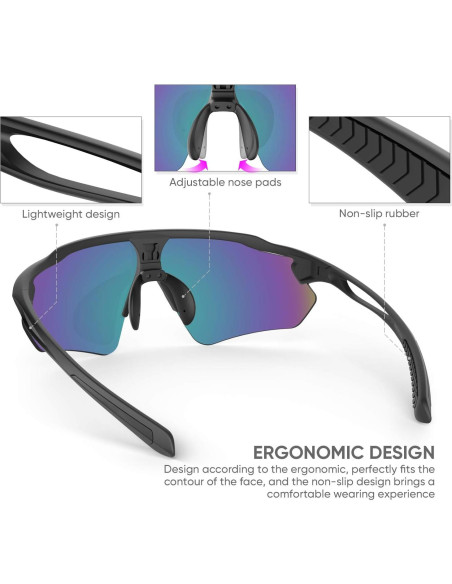 Gafas de Ciclismo HUBO Sports HB502L Polarizadas UV400