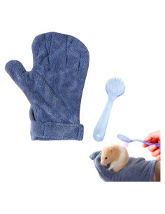 Guantes a Prueba de Mordidas y Cepillo para Hámsters - PurrrfectionPet
