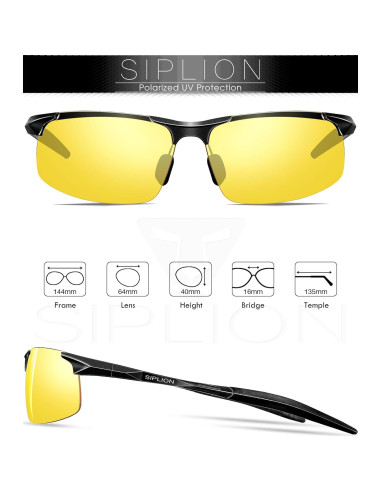 Gafas de sol SIPLION polarizadas para hombres UV400
