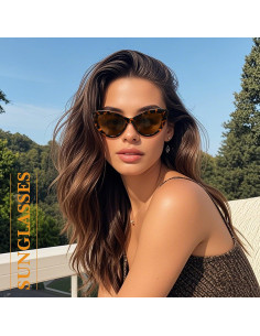 Gafas de sol OPTOFENDY ojo de gato UV protección retro 2