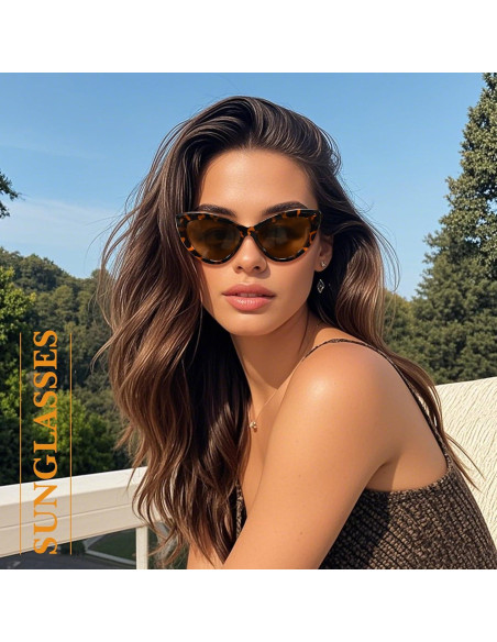 Gafas de sol OPTOFENDY ojo de gato UV protección retro