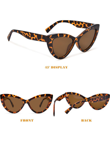 Gafas de sol OPTOFENDY ojo de gato UV protección retro