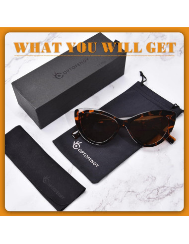 Gafas de sol OPTOFENDY ojo de gato UV protección retro