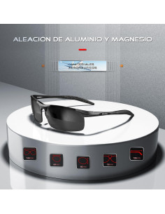 Gafas de sol SIPLION polarizadas para hombres UV400 ligeras 2