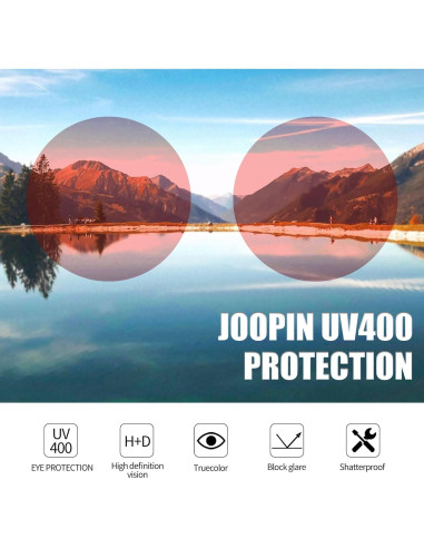 Gafas de sol redondas Joopin con protección UV400 y diseño retro