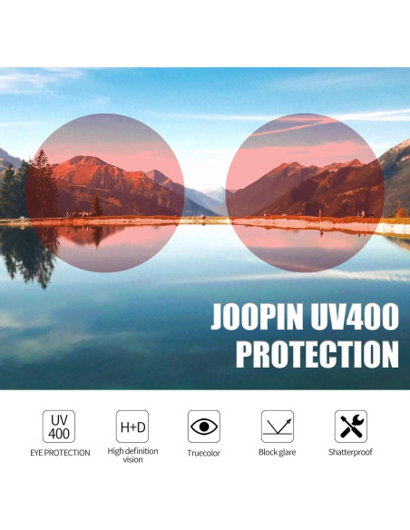 Gafas de sol redondas Joopin con protección UV400 y diseño retro