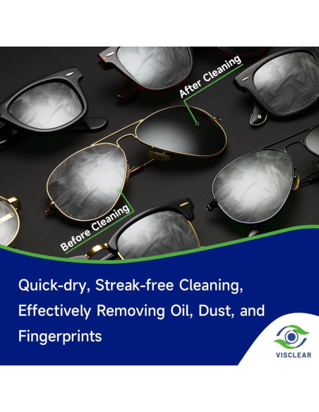 Toallitas limpiadoras VisClear 200 unidades para gafas