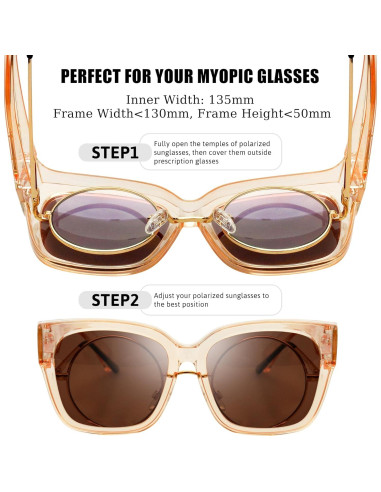 Gafas de Sol KANASTAL Polarizadas UV400 Cuadradas Unisex