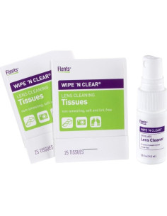 Kit de limpieza de lentes Flents Wipe'N Clear 50 toallitas 2