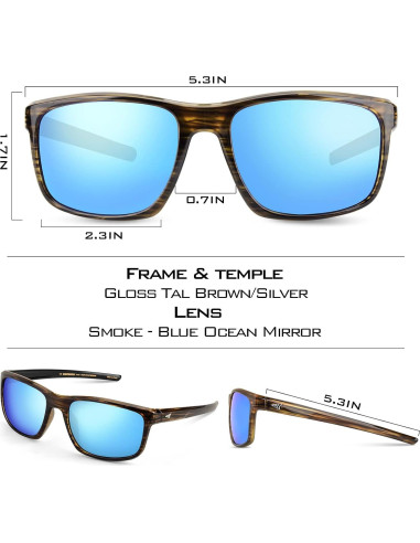 Gafas de sol polarizadas KastKing Toccoa unisex UV 103%