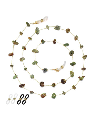 Cadena de Gafas para Mujeres Soporte de Cristal Natural