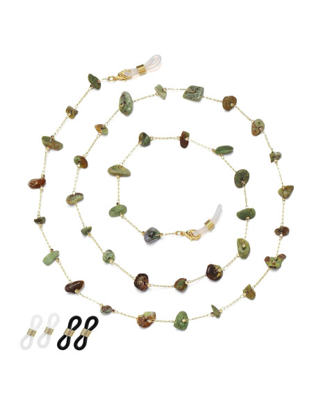 Cadena de Gafas para Mujeres Soporte de Cristal Natural