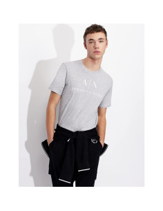 Camiseta de Hombre AX Armani Exchange Gris Jaspeado 2