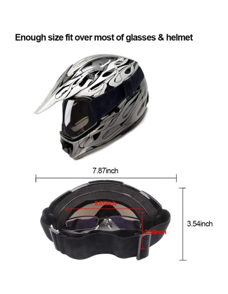 Gafas de Motocross 4-FQ G58-Sliv a Prueba de Viento y Polvo