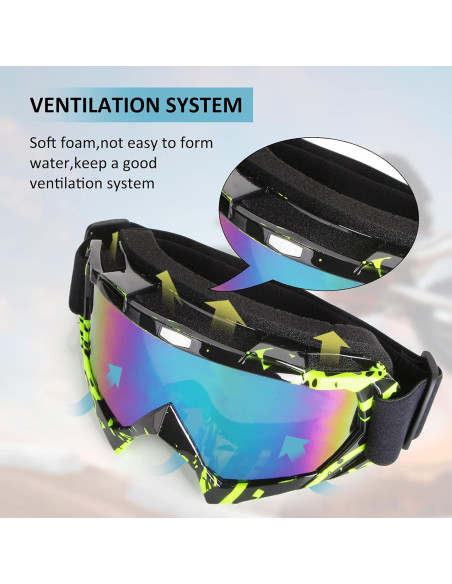 Gafas de Motocross 4-FQ Marco Graffiti Lente Colorida