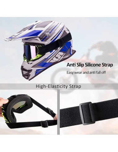 Gafas de Motocross 4-FQ Marco Graffiti Lente Colorida