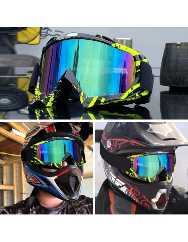 Gafas de Motocross 4-FQ Marco Graffiti Lente Colorida