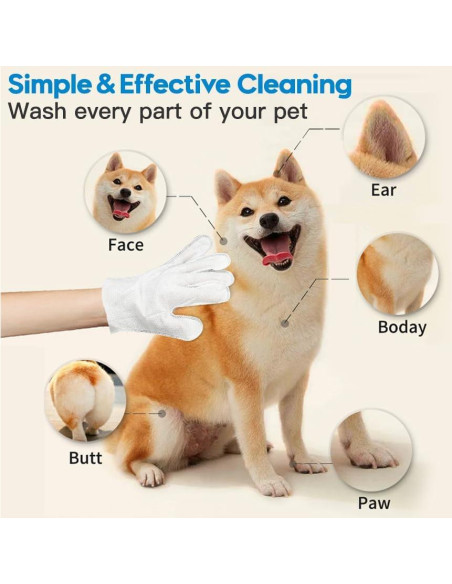 Guantes de Limpieza para Mascotas Herb Life 12 Pcs 25x23cm