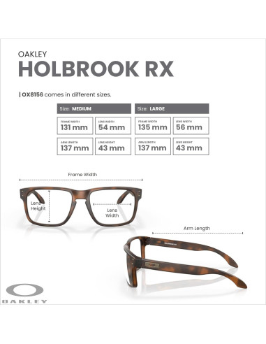 Gafas de sol Oakley Holbrook OX8156 para hombres + Kit de cuidado