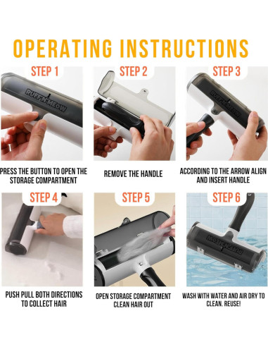 Quitapelusas Ruff'N'Meow para Pelo de Mascota - Rodillo Ecológico