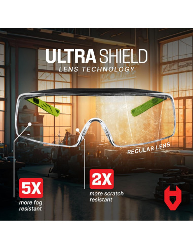 Gafas de Seguridad NoCry OverSpecs+ Anti-vapor UV 100%