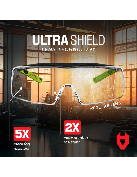 Gafas de Seguridad NoCry OverSpecs+ Anti-vapor UV 100%