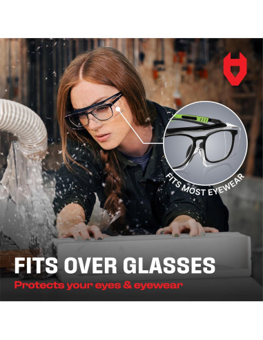 Gafas de Seguridad NoCry OverSpecs+ Anti-vapor UV 100%