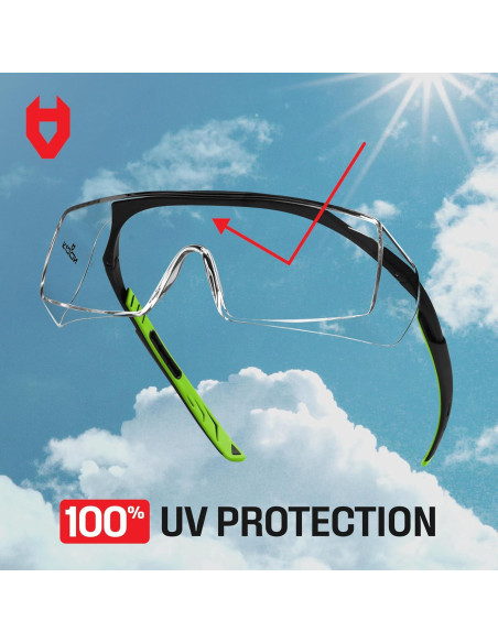 Gafas de Seguridad NoCry OverSpecs+ Anti-vapor UV 100%