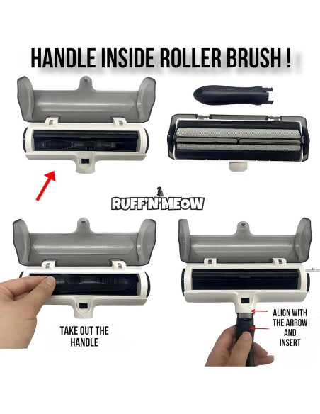 Quitapelusas Ruff'N'Meow para Pelo de Mascota - Rodillo Ecológico
