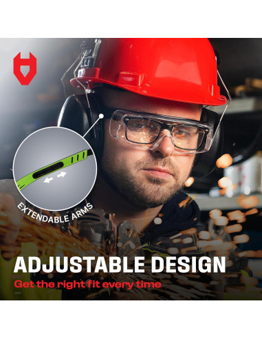 Gafas de Seguridad NoCry OverSpecs+ Anti-vapor UV 100%