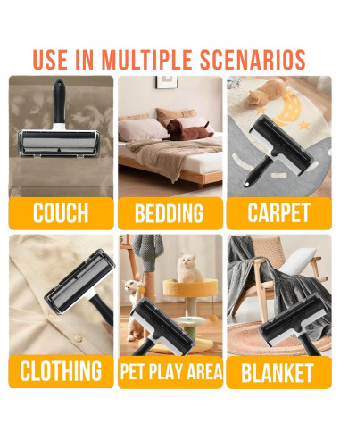 Quitapelusas Ruff'N'Meow para Pelo de Mascota - Rodillo Ecológico