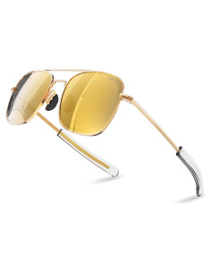 Gafas de sol aviador ACBLUCE 53mm polarizadas doradas