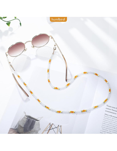 Cadena de Gafas Humlbird Amarilla para Mujeres 74 cm