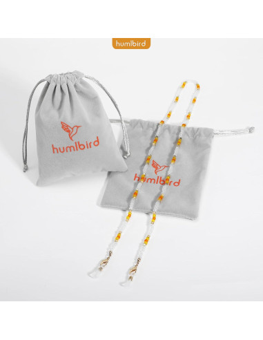 Cadena de Gafas Humlbird Amarilla para Mujeres 74 cm