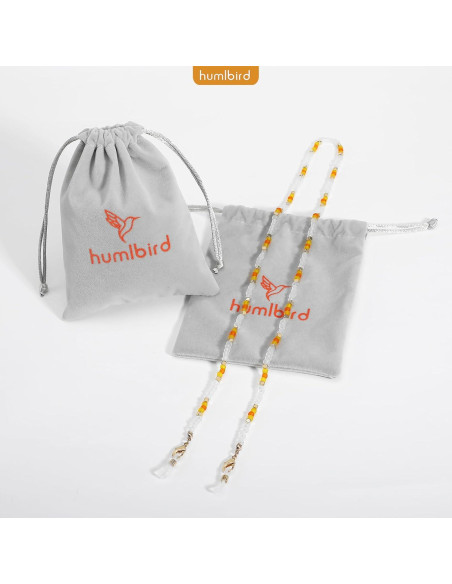 Cadena de Gafas Humlbird Amarilla para Mujeres 74 cm