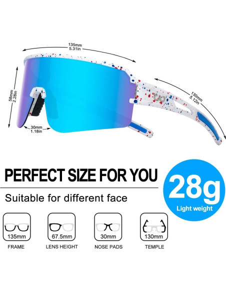 Gafas de Ciclismo FMY Polarizadas UV400 para Adultos
