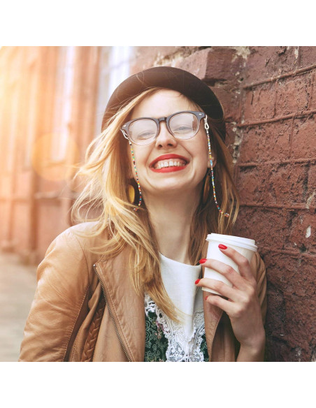 Cadenas para Gafas Weewooday 12 Piezas con Perlas Elegantes