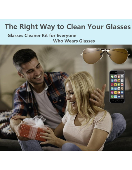 Limpiador de gafas ANEWSIR Kit portátil 19ml sin alcohol