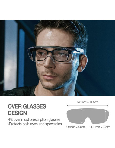 Gafas de Seguridad DEX FIT SG210 OTG Antiniebla UV385