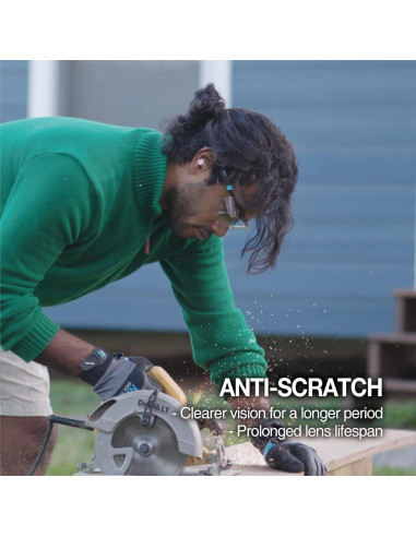 Gafas de Seguridad DEX FIT SG210 OTG Antiniebla UV385