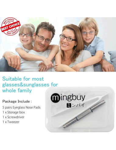 Almohadillas para nariz de gafas Mingbuy 16 piezas antideslizantes