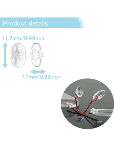 Almohadillas para nariz de gafas Mingbuy 16 piezas antideslizantes