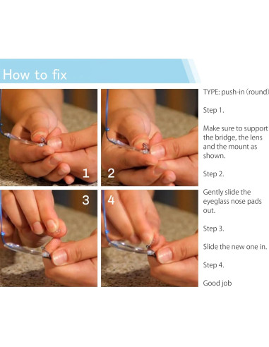 Almohadillas para nariz de gafas Mingbuy 16 piezas antideslizantes