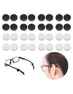 16 Pares de Clips de Silicona Antideslizantes para Gafas
