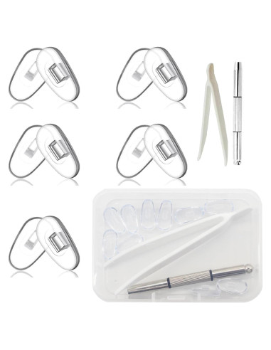 Almohadillas para Nariz de Gafas Mingbuy 16 Piezas Antideslizantes
