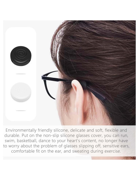 16 Pares de Clips de Silicona Antideslizantes para Gafas