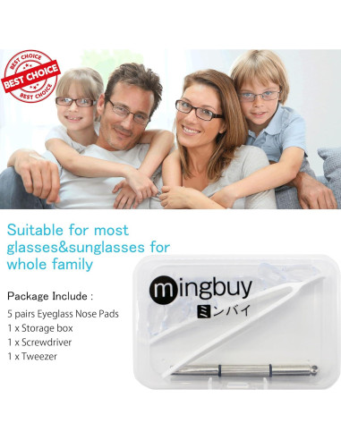 Almohadillas para Nariz de Gafas Mingbuy 16 Piezas Antideslizantes